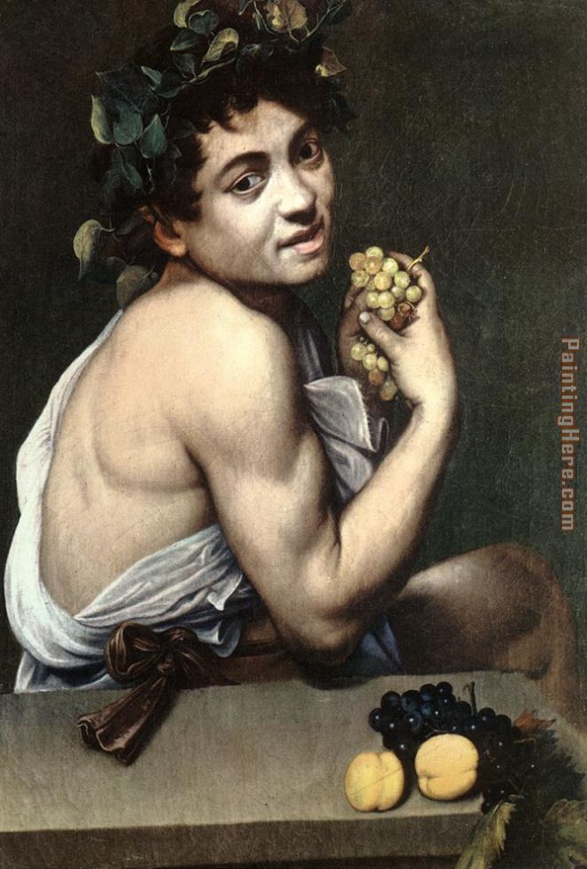 Sick Bacchus painting - Caravaggio Sick Bacchus art painting